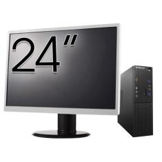 Pachet Calculator Second Hand LENOVO S510 SFF, Intel Core i5-6500t 3.20GHz, 8GB DDR4, 128GB SDD + Monitor 24&amp;quot; NewTechnology Media