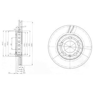 Disc frana SKODA FABIA I (6Y2) (1999 - 2008) KRIEGER 0950004015 foto