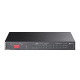 SWITCH PoE TP-LINK, 10 porturi Gigabit (2-Port PoE++ si 6 PoE+), IEEE 802.3af/at/bt, buget PoE 123W maxim, carcasa metalica &quot;TL-SG1210PP&quot; (timbru verd