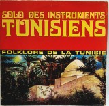 Various &lrm;&ndash; Solo Des Instruments Tunisiens (Folklore De La Tunisie) NM / VG+ vinil, LP, disc _ El Fen, Tunisia