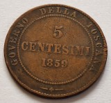 Italia, Toscana, 5 Centesimi 1859