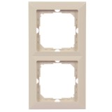 Rama Abex Perla RA-2P, 2 posturi, bej, pentru priza / intrerupator