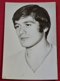 Foto (originala 1972) fotbal-tip carte postala - jucatorul ION DUMITRU (ROMANIA-FRF si RAPID BUCURESTI)