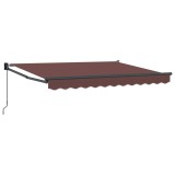 vidaXL Copertină retractabilă manuală Maro 3,5 x 2 m 3419062