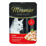 Miamor Feine Filets hrană la plic, pui şi tomate &icirc;n jeleu 100 g