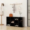 VidaXL Banchetă pantofar, negru, 103x30x55 cm, lemn prelucrat 803291