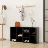 VidaXL Banchetă pantofar, negru, 103x30x55 cm, lemn prelucrat