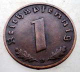 B.036 GERMANIA 1 REICHSPFENNIG 1937 D, Europa, Bronz
