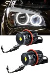 Cumpara ieftin Set becuri LED Angel Eyes pentru BMW - CANBUS, lumina alba rece, Plug Play