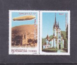 Romania 2004, LP 1652 a, Zeppelin Brasov, CU VINIETA DREAPTA, MNH!, Spatiu, Nestampilat