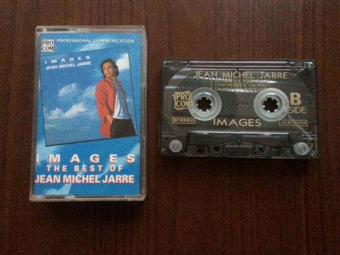 jean michel jarre images the best of caseta audio compilatie muzica ambientala synth pop electronica