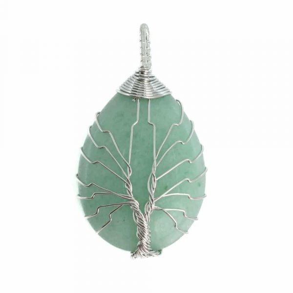 PANDANTIV &quot;POMUL VIETII&quot; CRISTAL DE AVENTURIN VERDE