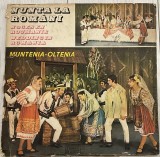 ALBUM / LOT 2 discuri VINIL NUNTA LA ROMANI MUNTENIA OLTENIA, traditii populare, obiceiri, muzica popular, folclor / uzura timpului / de colectie