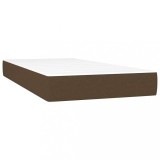 Cumpara ieftin Saltea cu arcuri buzunar, fermitate medie, maro inchis, 100x200x20 cm, textil
