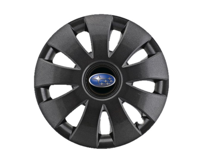 Set 4 Capace Roti pentru Subaru, model Aura Black, R15
