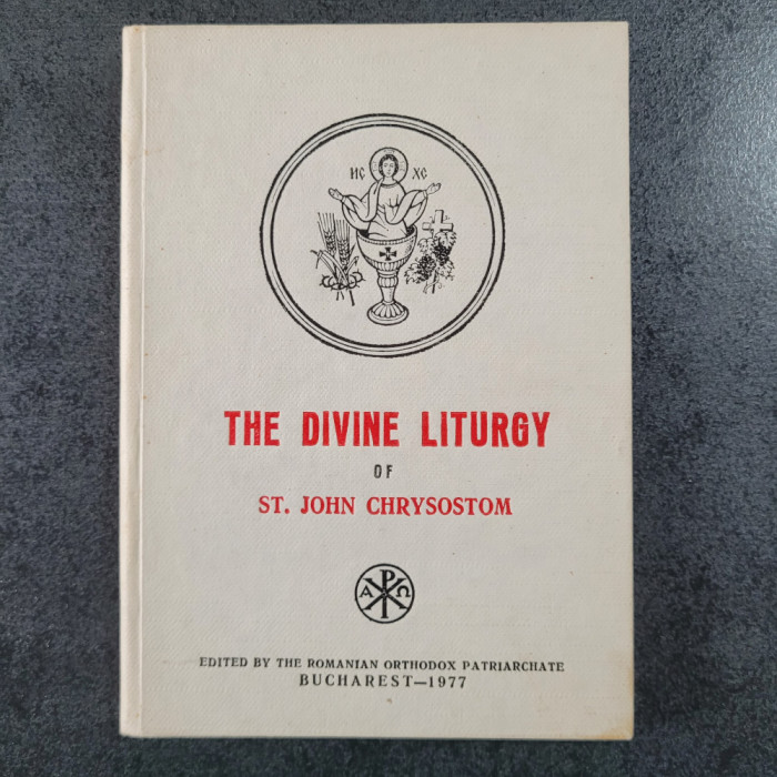 St. John Chrysostom - The divine liturgy (1977, editie cartonata)