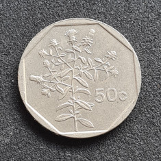 Malta 50 cents cent 1998