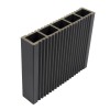Uluca celulara gard WPC, 120 x 24 x 2000 mm, gri
