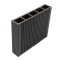 Uluca celulara gard WPC, 120 x 24 x 2000 mm, gri