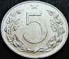 Moneda 5 HALERU - RS CEHOSLOVACIA, anul 1954 * cod 3984 = excelenta, Europa, Aluminiu