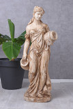 Statueta pentru gradina din rasini speciale cu o femeie la apa YAC042, Nuduri