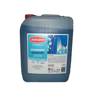 Detergent Geamuri Amiano, 5 L, Detergent pentru Geamuri, Detergent Sticla, Detergent pentru Sticla, Detergent pentru Suprafete din Sticla, Detergent O foto