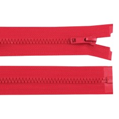 Fermoar plastic detasabil Crisalida, lungime 85 cm, Rosu