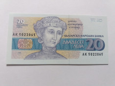 Bulgaria 20 leva 1991-UNC foto