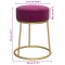 Taburet rotund, violet, catifea - 6