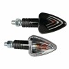 Semnalizari moto Focal 21W 12V negre, set 2, cu bec halogen