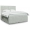 vidaXL Pat box spring cu saltea, gri deschis, 180x200 cm, catifea 3292400
