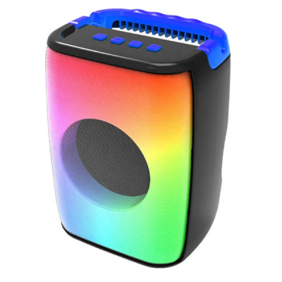 Boxa portabila bluetooth, acumulator, mp3, USB, Card-TF, Radio FM, Led RGB, TWS foto