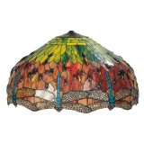 Abajur veioza din sticla si polirasina Tiffany 51x29 cm