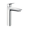 Baterie lavoar Hansgrohe Logis 190, pipa inalta, crom lucios, cartus ceramic, monocomanda, alama