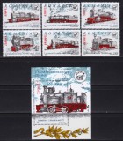 ✅RO 2002 LP 1592+1593 &quot; Locomotive romanesti cu abur&quot; , serie+colita 323, MNH
