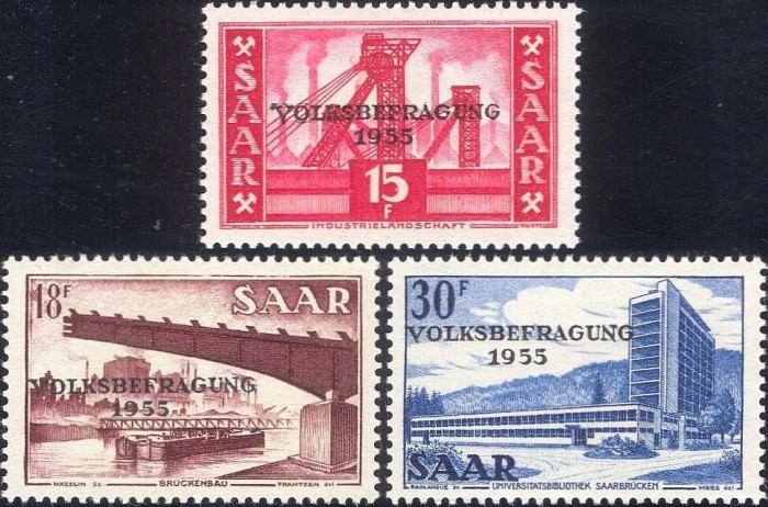 Saar 1955 - Referendum, supratipar, serie neuzata