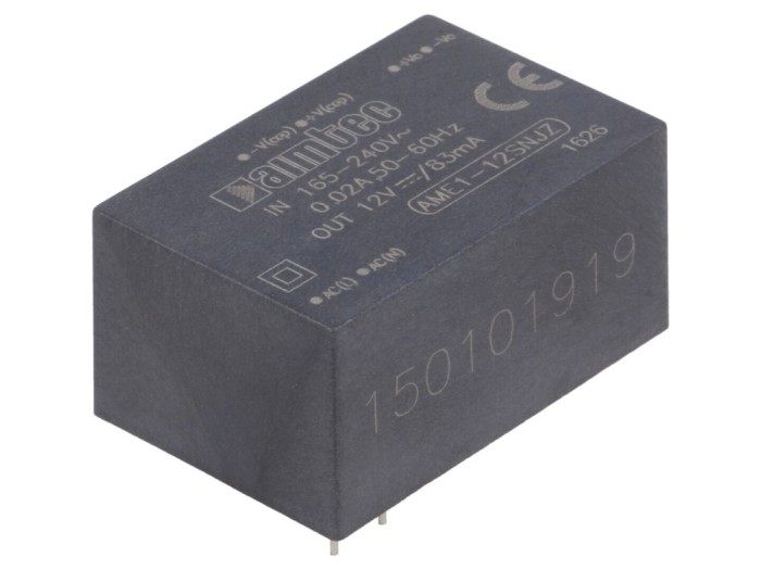 Convertor AC/DC 12V 1W PCB