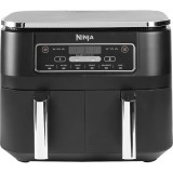 Friteuza cu aer cald Ninja AF300EU, 2400 W, 7.6 l, 6 programe, 2 cosuri, Oprire automata, Negru