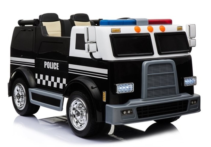 Masinuta electrica Camion de Politie, negru Masinuta electrica Camion de Politie, negru