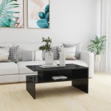 Cumpara ieftin Măsuță de cafea, gri extralucios, 90x60x42,5 cm, lemn prelucrat