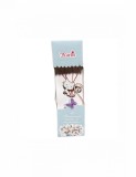 Martisor tip brosa cu model pisicuta alba pentru 1 si 8 martie