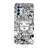 Husa compatibila cu Oppo Find X5 Pro model Ahegao Black&amp;amp;White, Silicon, TPU, Viceversa, Transparent, Carcasa