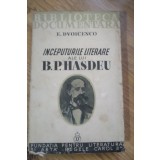 A. Inceputuri Literare B. P. Hasdeu