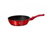 Tigaie Wok marmorata 28 CM, Burgundy, Berlinger Haus