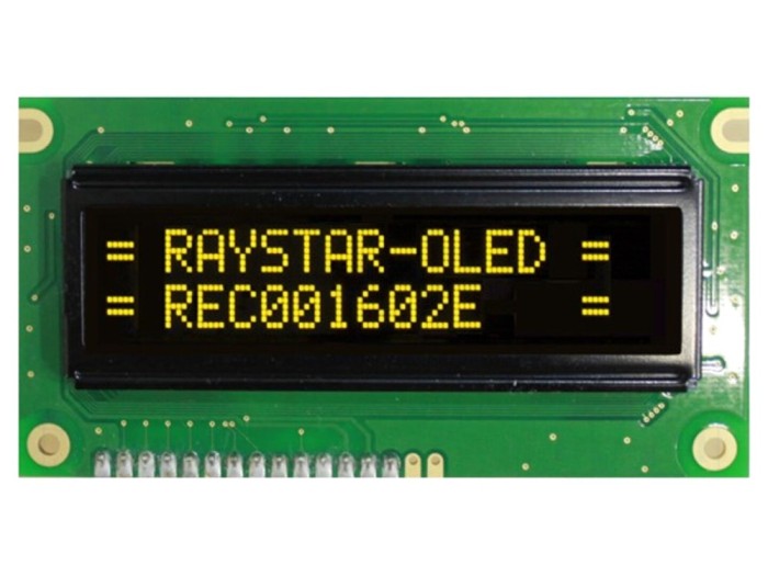 Afișaj OLED Alfanumeric 16x2 Galben