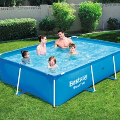 Bestway Piscina Steel Pro, 259 x 170 x 61 cm, cadru din o?el, 56403 foto