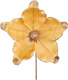 Floare decorativa de Craciun aurie MagicHome, 20 cm
