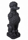 Statueta din rasini cu un pudel negru AJA270