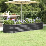 vidaXL Strat &icirc;nălțat grădină 224x80x36 cm oțel vopsit electrostatic