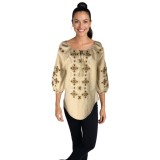 Bluza dama 025 crem , marimea M